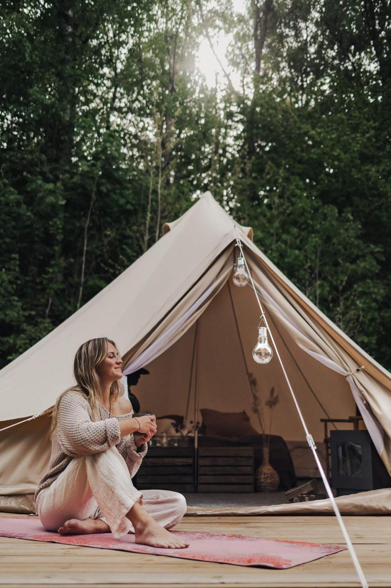 Falkeroed - Lyxig Glamping I Naturreservat Ink Frukost Luxury tent *